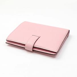Hermès-Portefeuille compact bi-fold Hermes Bearn-Rose