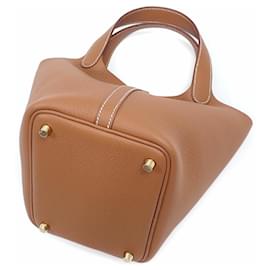 Hermès-Sac à main Hermes Picotin Lock 18-Marron
