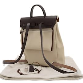 Hermès-Sac à main Zip-Ado PM Airbag Hermes-Marron,Beige