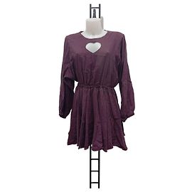 Robe évasée aubergine Desigual taille xl Violet foncé
