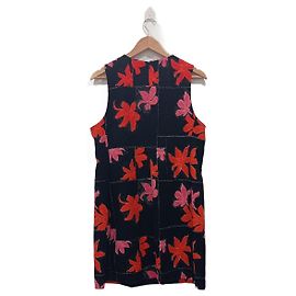 Oversized Vintage Schwarz Blumenkleid Größe XL Desigual Schwarz