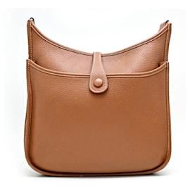Hermès-Sac à épaule Hermes Evelyn 3 III PM-Marron