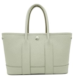 Hermès-Sac à main Hermes Neo Garden 23 W Stamp-Blanc