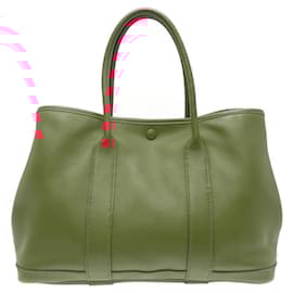 Hermès-Sac fourre-tout pour femmes Hermes Garden TPM-Rouge