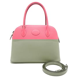 Hermès-Sac à main Hermes Bolide 27 en Rose Azalee-Rose