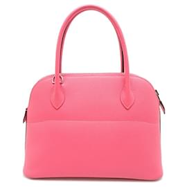 Hermès-Sac à main Hermes Bolide 27 en Rose Azalee-Rose