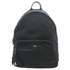 Zaino in nylon da donna Christian Dior Nero