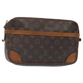 LOUIS VUITTON Clutch Compiegne 28 M51845 LV Auth hk2734 Monograma