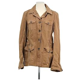 Prada Giacca in cotone marrone Marrone