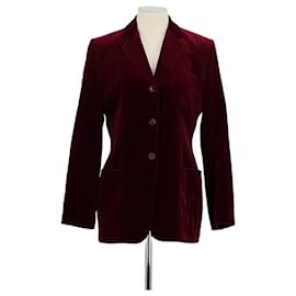 Aspesi Blazer de algodón burdeos Burdeos