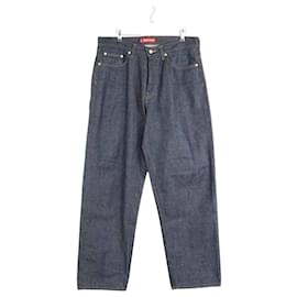 Supreme Jeans rectos de algodón Negro