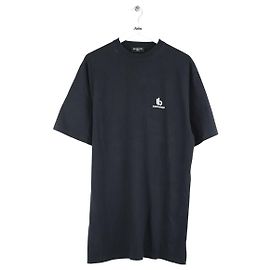 Camiseta Balenciaga de algodão preta Preto