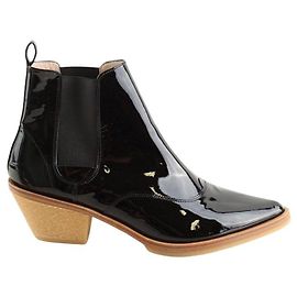 Repetto Botas de cuero charol Negro