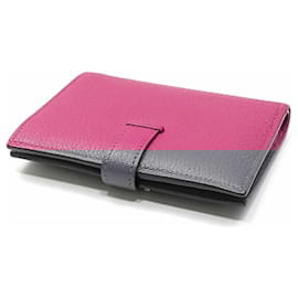 Hermès-Portefeuille compact bi-fold Hermes Bearn-Rose,Violet