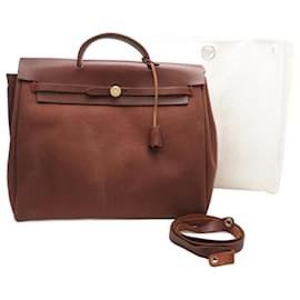 Hermès-Sac fourre-tout Hermes-Autre,Marron clair