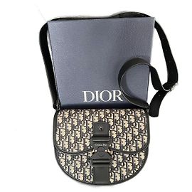 Dior Gallop large model shoulder bag navy blue cloth Navy blue
