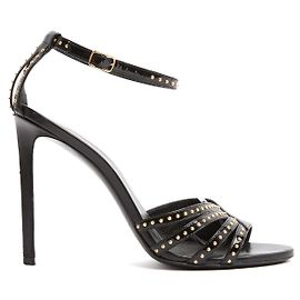 Celine Sandals Heels EU40 Studded Black Leather Heels Pumps UK6.5 US9 Céline Black