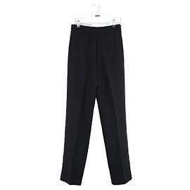 Céline Black wool straight pants Black