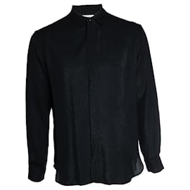 Camicia nera glitter Saint Laurent Nero