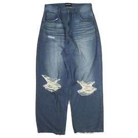 Autre Marque Muchas Gracias DESTROY DENIM Pantalones de Denim de Algodón Edición Limitada Azul Otro