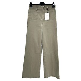 Frame Denim Pantalón caqui "Le Slim Palazzo" Caqui