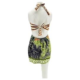 Johanna Ortiz-Mini robe imprimée-Brown
