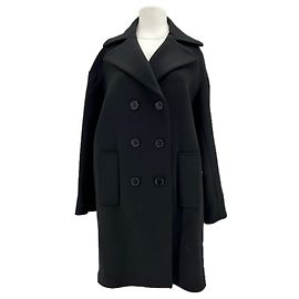 Parosh Manteau en laine mélangée Noir