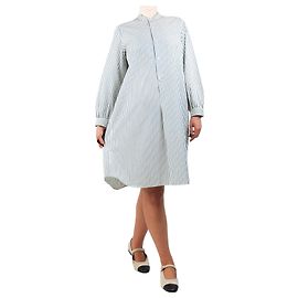 Soeur Vestito camicia a righe blu e verde - taglia UK 10 Verde