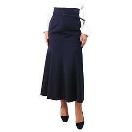 Gabriela Hearst Navy blue belted Severino midi skirt - size UK 10 Blue