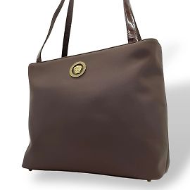 Versace Medusa Tote Bag Brown Dark brown
