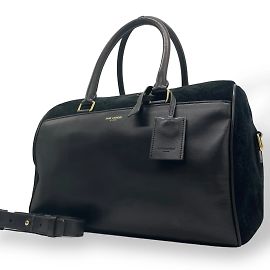 Sac Boston Mini Duffle Baby Saint Laurent Noir