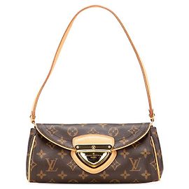 Borsa a mano Pochette Beverly Monogram Louis Vuitton Marrone