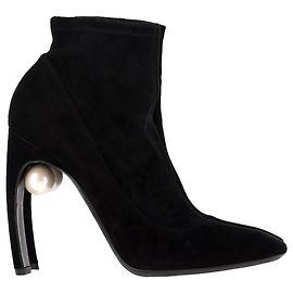 Givenchy Botas ankle Maeva Pearl de Nicholas Kirkwood em camurça preta Preto