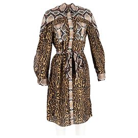 Camicia vestito Costanza Burberry in seta con stampa animale Altro Stampa python