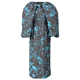 Dries Van Noten Divas Brocade Midi Dress in Multicolor Polyester Multiple colors
