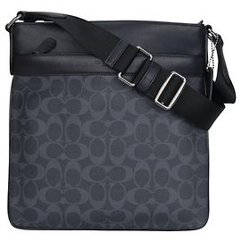 Coach Signature PVC Shoulder Bag Blue