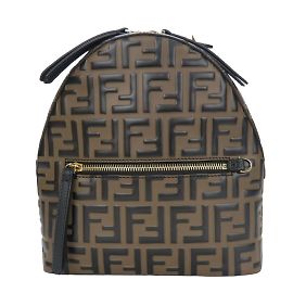 Fendi Maya Nero Mini Rucksack Braun Schwarz