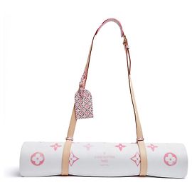 Louis Vuitton LV Pink Monogram Sport Set Exercise Mat and Strap New Pink