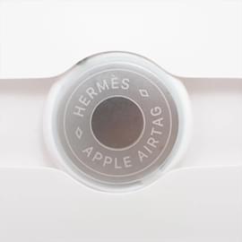 Hermès-Hermes AirTag Luggage Tag Bag Charm-Brown