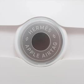 Hermès-Hermes AirTag Luggage Tag Bag Charm-Brown