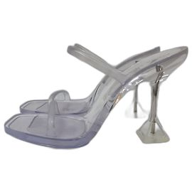 Amina Muaddi Brito Translucent Sandals Size 41 Multiple colors