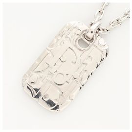 Christian Dior Collier en acier inoxydable Dior Homme Argenté