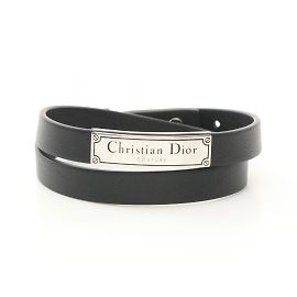 Christian Dior Bracciale charm Dior Homme Nero Argento