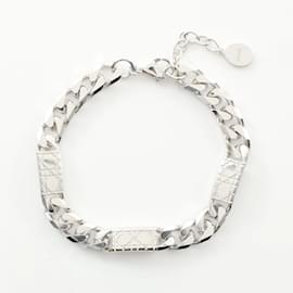Christian Dior-Dior Homme Chain Link Cannage Bracelet-Silvery