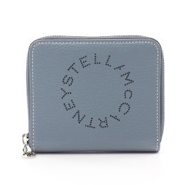 Stella Mc Cartney Stella McCartney Blue Faux Leather Bi-Fold Wallet Blue