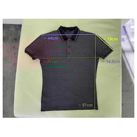 Gucci-Gucci Diamond Monogram Polo Shirt Size S / XS-Grey,Monogram
