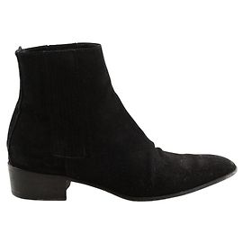 The Kooples Boots en daim noires Noir