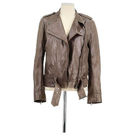 Ventcouvert Giacca in pelle marrone Marrone