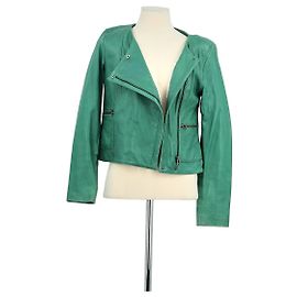 Swildens Green leather jacket Green