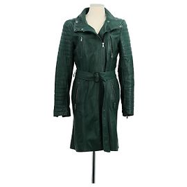 Gerard Darel Manteau en cuir vert Vert